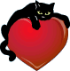 Черный кот на сердце