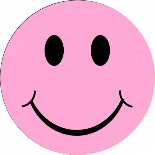 Розовый улыбчивый