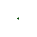 Зеленый шар салюта на ночном небе