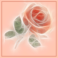 Роза с сердечками