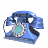 Голубой телефонный аппарат
