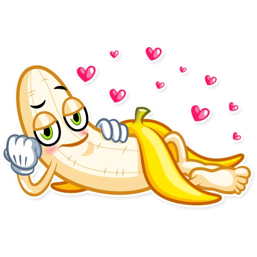 В ожидании секса. Обнаженный банан